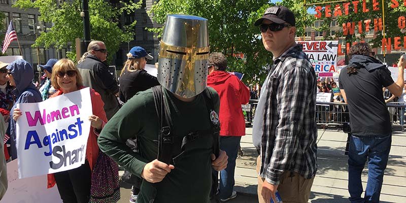 Seattle “March Against Sharia” Features Anti-Muslim Bigotry, Emerging Paramilitary Coalitions